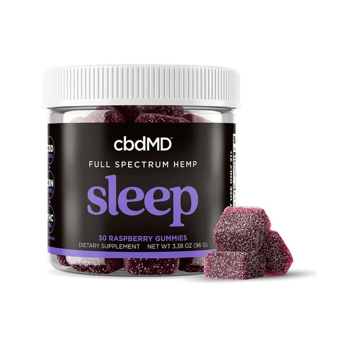 cbdMD sleep gummies bottle