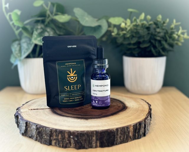 Hemponix Sleep Bundle CBN tincture and gummies